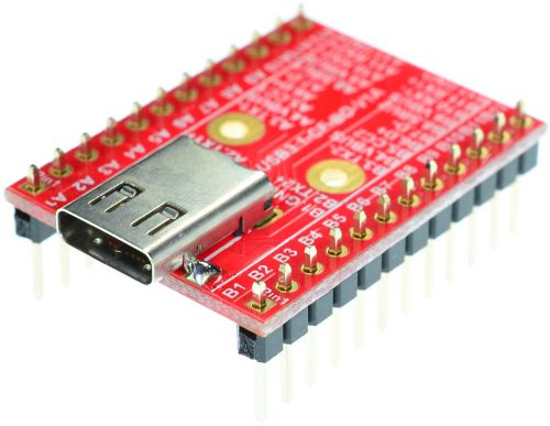 USB3.1 Type C Female socket breakout board, elabguy USB3.1-CF-BO-V1A, Arudino