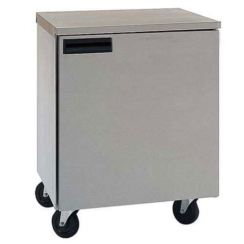 Delfield 5.7 cu.ft 27&#034; shallow depth undercounter freezer w/ casters - 407-ca for sale