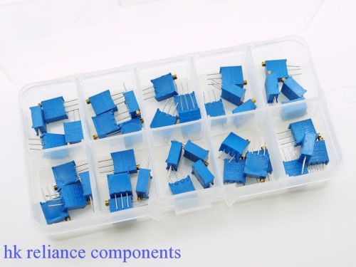 Kit 100 - 1M Ohms Trimmerpots Multiturn Trimmer Potentiometers 3296W, 40 pcs A