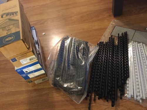 700+ GBC CombBind 6mm NAVY WHITE BLACK MARRON Binding Combs / 25 Sheet Capacity