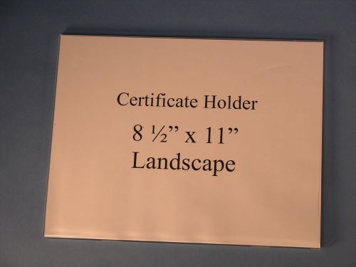 8 1/2&#034; x 11&#034; landscape certificate holder wall mount flush (12) pack $46.00 for sale