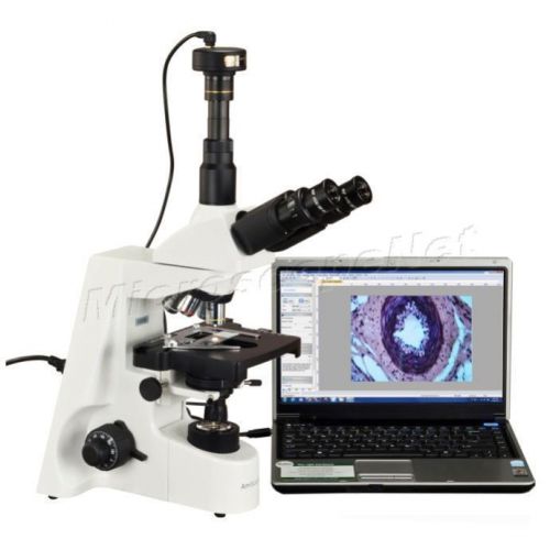 Trinocular Compound Infinity Plan Research 40X-2500X Microscope+10MP USB Camera