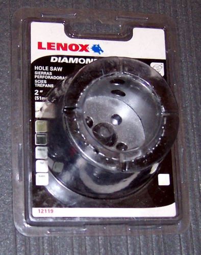 Lenox 12119 2&#034; diamond grit hole saw for ceramics, glass, granite and marble for sale