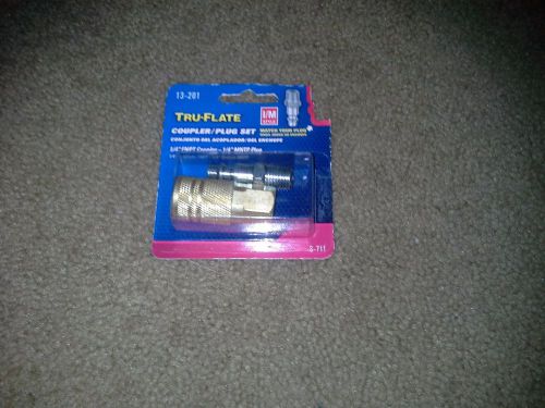 Air line coupler quick connect 1/4&#034; fnpt 1/4&#034; mnp plews tru-flate 13-201 i style for sale