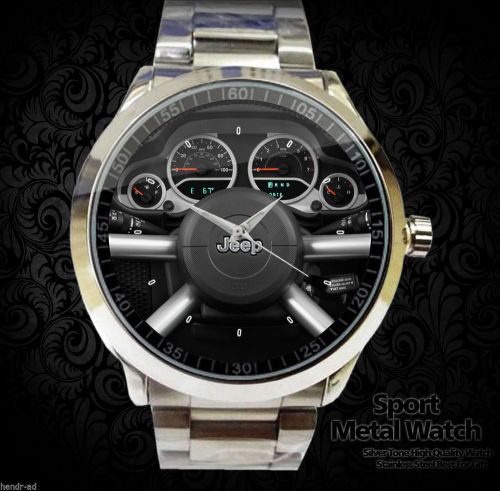 Hot Jeep Wrangler Sahara Steering Sport Metal Watch Limited Edition