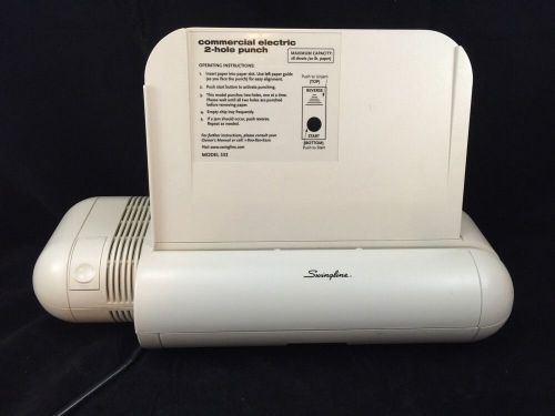 Swingline Commercial Electric 28 Sheet 2 Hole Paper Punch Model 532