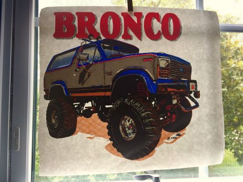 Vintage Chevrolet Bronco Iron On Transfer Monster Truck 11”x11&#034;