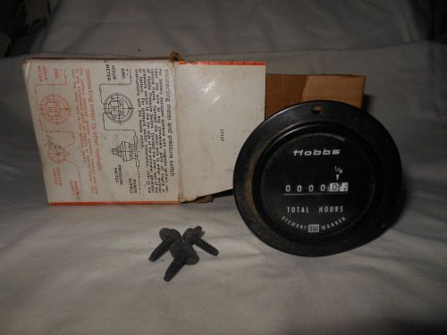 VINTAGE NOS NEW STEWART WARNER HOBBS MINIMETER TOTAL HOURS GAUGE 15001-2