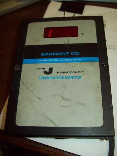 BARNANT CO TYPE TY J THERMOCOUPLE TEMPERATURE MONITOR