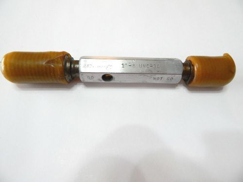 1&#034;-8 UNC-3A THREAD PLUG GAGE GREENFIELD GO NOGO