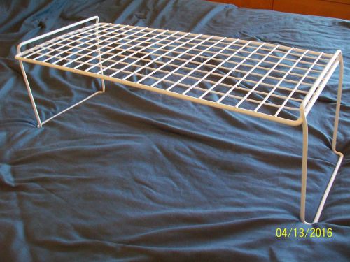 white wire shelf for refrigerator (universal) unique design sz. 22&#034; x 7.5&#034;x 10&#034;d