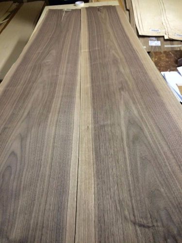 Wood Walnut  figure Veneer  114x9,12,14,17,18; total  4  pcs RAW VENEER  1034..