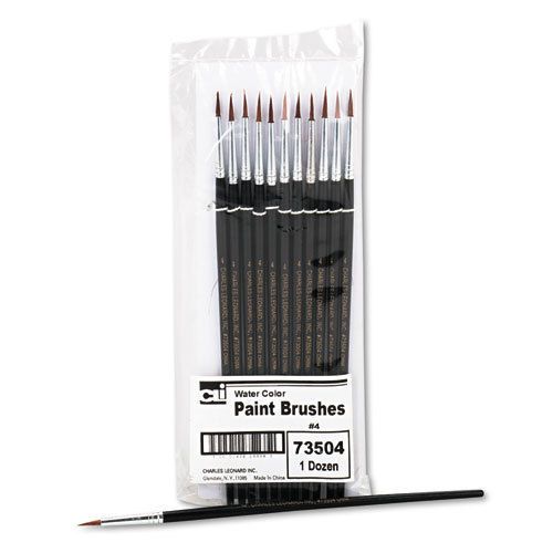 Artist brush, size 4, camel hair, round, 12/pack for sale