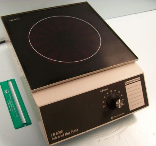 FISHER SCIENTIFIC IR 600O INFRARED HOT PLATE, V115 A 14.2 HZ 50/60 MODEL IR 6000