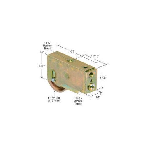 1-1/2&#034; Steel Ball Bearing Sliding Glass Door Roller with 3/4&#034; Wide Housing D1831