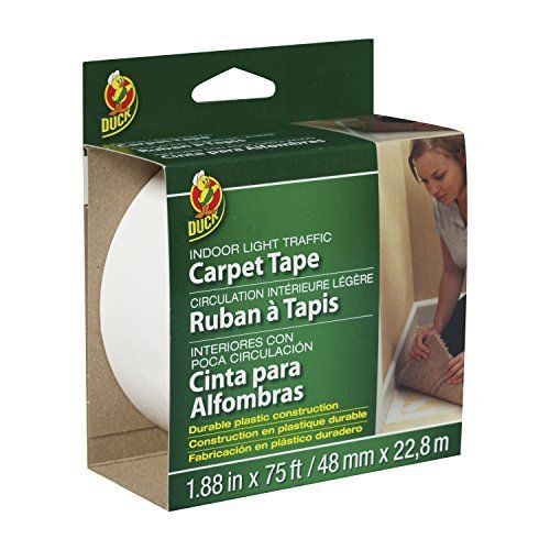 Duck Brand 394621 Light Traffic Carpet Tape, 1.88-Inch x 75 Feet, Single Roll