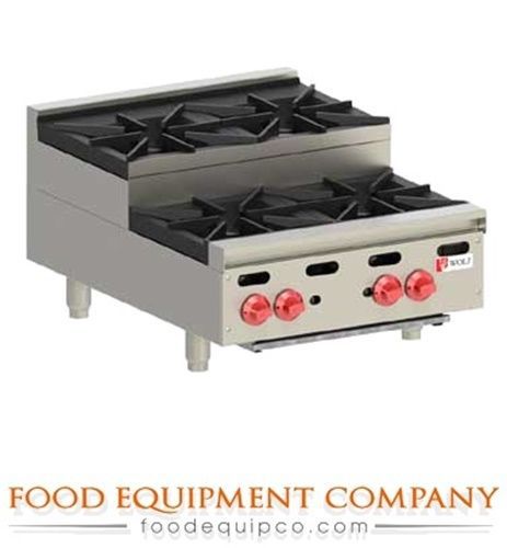 Wolf AHP424U Achiever Hotplate Gas, 24&#034; W, (2) Open Burners/ (2) Step-Up Burners