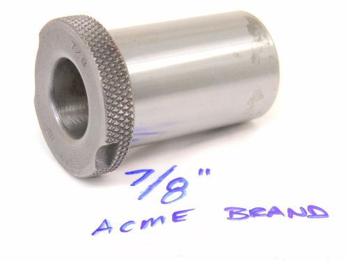 USED ACME AIRCRAFT MACHINIST SLIPFIXED RENEWABLE DRILL BUSHING 7/8&#034; (.875)