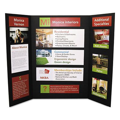 CFC-Free Polystyrene Foam Premium Display Board, 24 x 36, Black, 12/Carton