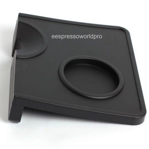 ORIGINAL NEW EXCLUSIVE BARISTA TAMPING CORNER MAT SILICONE BLACK WITH INSERT