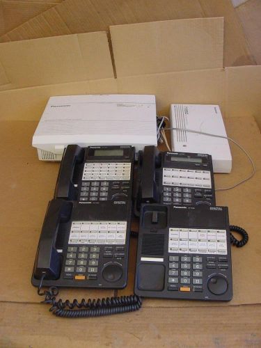 LOT OF 4 PANASONIC KX-T7420 KX-T7431 KX-TA624 ADVANCE HYBRID TVS50 VOICE SYSTEM#