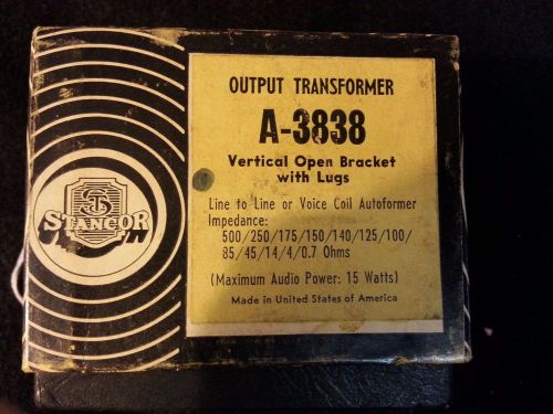 Stancor A-3838 Output Transformer Vintage Vertical Open Bracket
