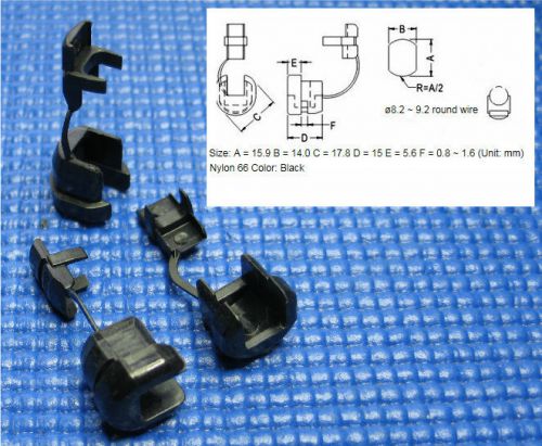 grommet plastic split lock type black