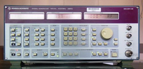 rohde &amp; schwarz SIGNAL GENERATOR  100KHz....4320MHz SMHU