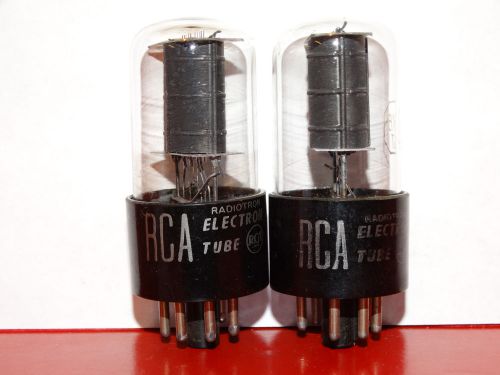 2 x 6K6gt RCA Tubes *Black Plates*D-Getter*Matched*