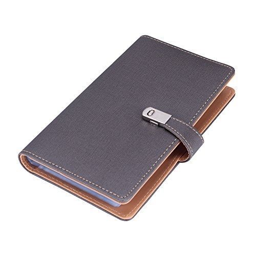 Bluboon name card book holder business card organizer for 240 cards ( grey) for sale