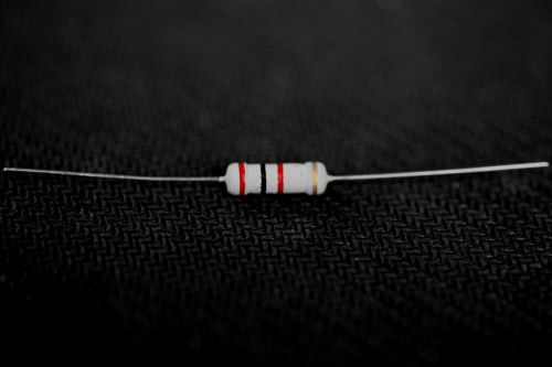 10 PC CARBON FILM 1 WATT RESISTORS 2000 ohm / 2K  +/- 5% CR-1W-2K