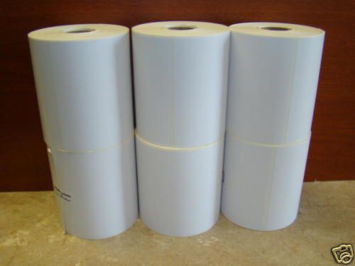 6 Rolls 4x3 Direct Thermal Labels Zebra 2844 Eltron 500 Labels Per Roll