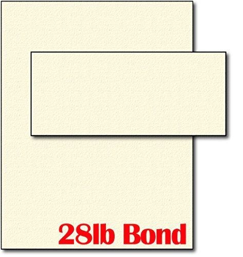 Desktop Publishing Supplies, Inc. 28lb Cream Linen Resume Paper &amp; Envelopes - 40