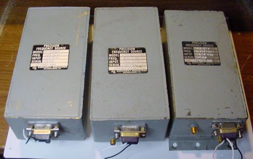 3 Precision RF  Freq Source Modules fm Greenray Ind. Fm Hughes uwave Radio