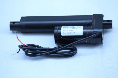 Black 2 &#034; Output 12-V DC Linear Actuator Stroke 225lb Max Lift