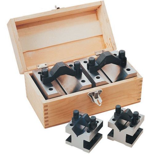 TTC ECONOMY Ultra Precision&#039;&#039;V&#039;&#039; Blocks&amp;Clamp Set PVB-13 Maximum cap. Vee 2-9/16