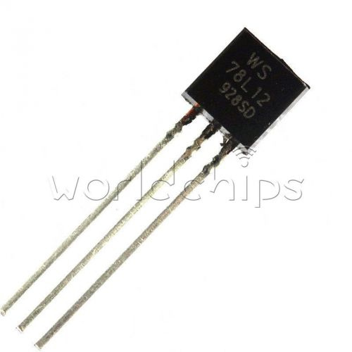 10PCS WS78L12 78L12 TO-92 12V 100mA Voltage Regulator IC WC