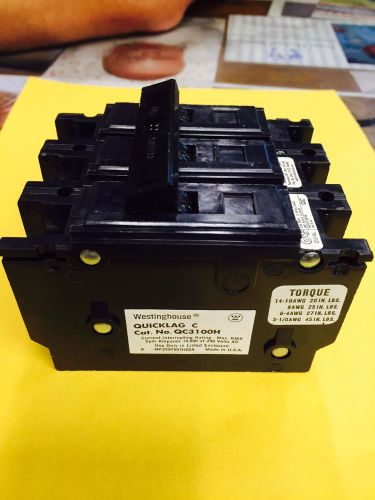 Qc3100h new cutler hammer feed thru circuit breaker 100 amp for sale