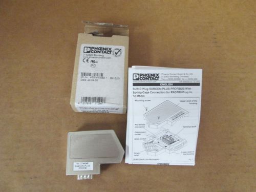 **NEW** Phoenix Contact 2744348 D-SUB Bus Connector SUBCON-PLUS-PROFIB, 9 Pos