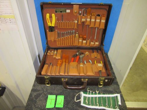 30 pc jensen tool kit briefcase case electrician technician repair military used for sale