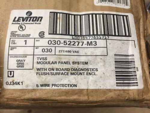 52277-M3  New in Box - Leviton TVSS Modular Panel System 277/480 - 03052277M3