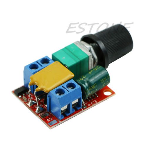 Ultra-small DC 3V 6V 12V 24V 35V PWM Mini Motor Speed Controller Switch 5A New