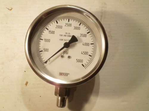 Wika 4&#034; 0-5000 PSIG, 132.53 Pressure Gauge Part No. 4285442 316 SS wetted parts