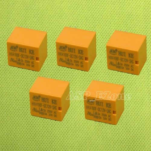 5PCS 12V Relay HK4100F-DC12V-SHG 3A 250VAC 30VDC for HUIKE Relay