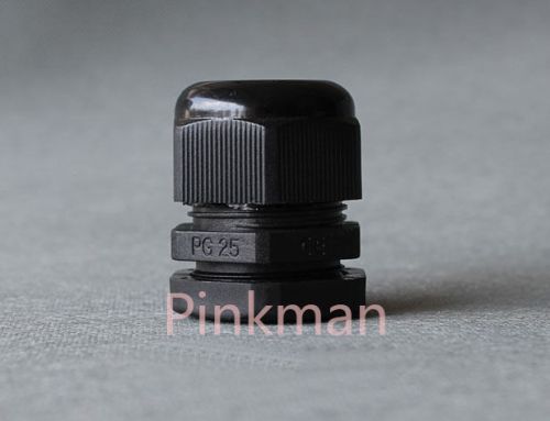 100pcs Germany PG Style Black PG7 Nylon Cable Glands