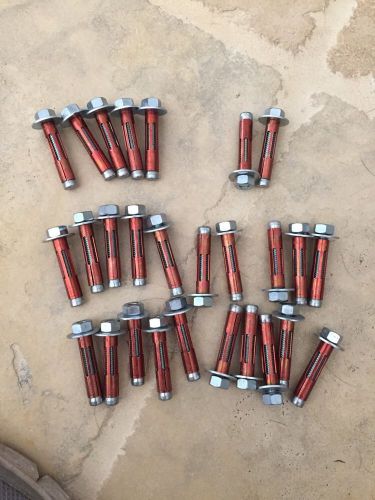 RED HEAD DYNABOLT SLEEVE Anchors 3/8&#034; x 1 7/8&#034; 27pc. NEW HN-3817