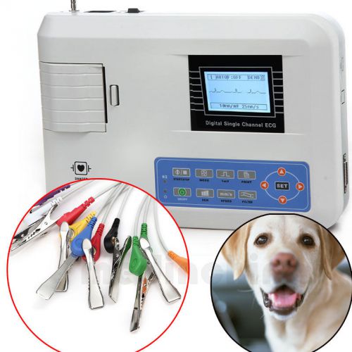 CE ECG-100G Veterinary VET Single Channel ECG/EKG Machine ECG Electrocardiograph