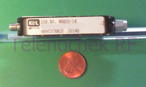 RF microwave band pass filter 16.0 GHz - 16.5 GHz / power   5 Watt / data