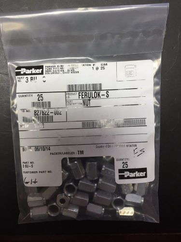 Parker part # 3 bu-s ferulok-s nut - bag of 25 pieces - free shipping! for sale