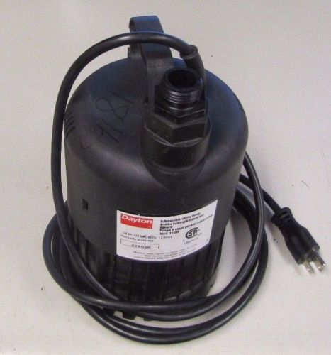 DAYTON 3YU54 1/6 HP 1/6HP 115V 1.5A 3/4&#034; NPT SUBMERSIBLE UTILITY PUMP